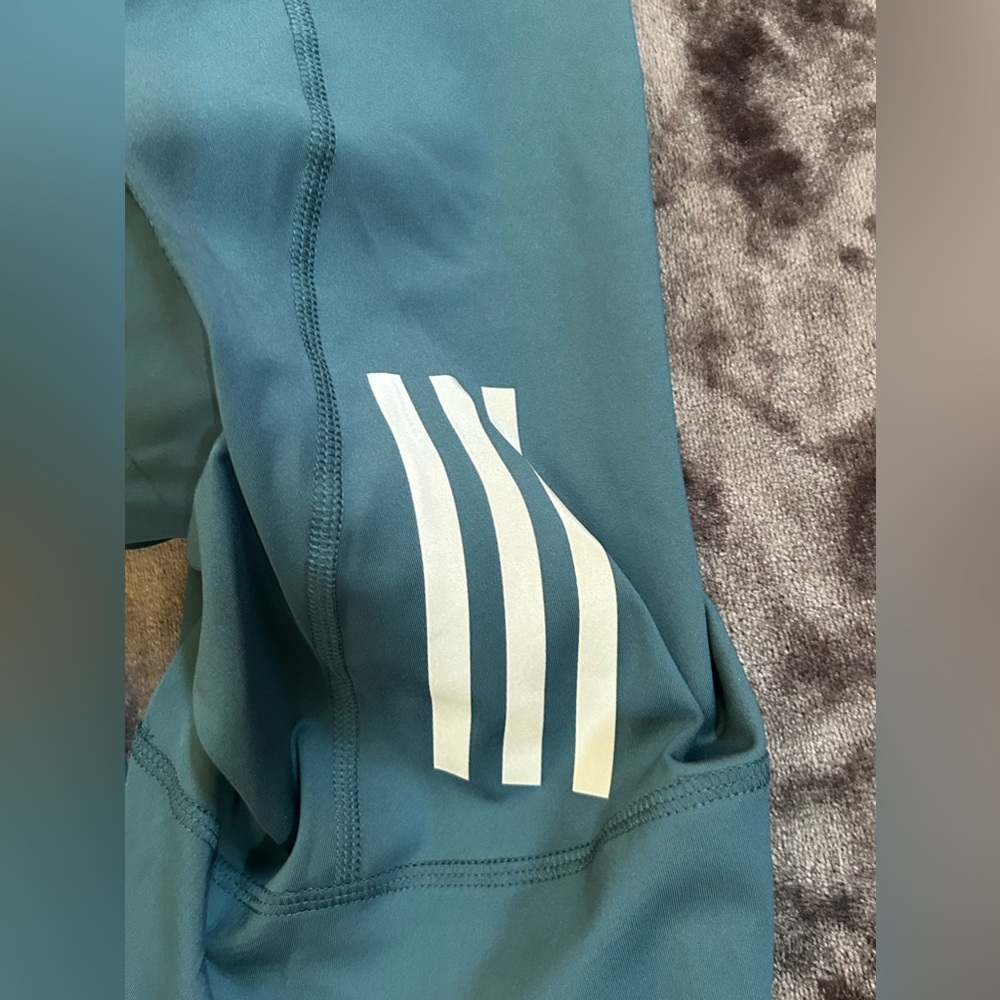 Adidas Women's Teal Parley  Cycling Shorts bib NWT - Picture 11 of 16